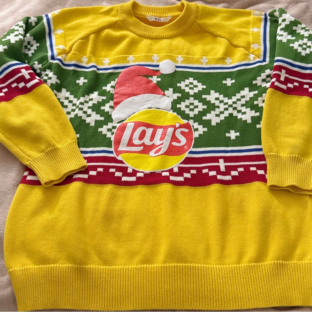 🚨 SALE 🚨 Lays Yellow Ugly Christmas Sweater